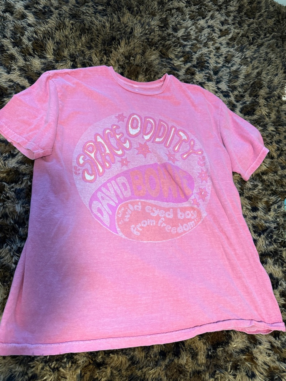 Pink 'Space Oddity' Graphic Tee